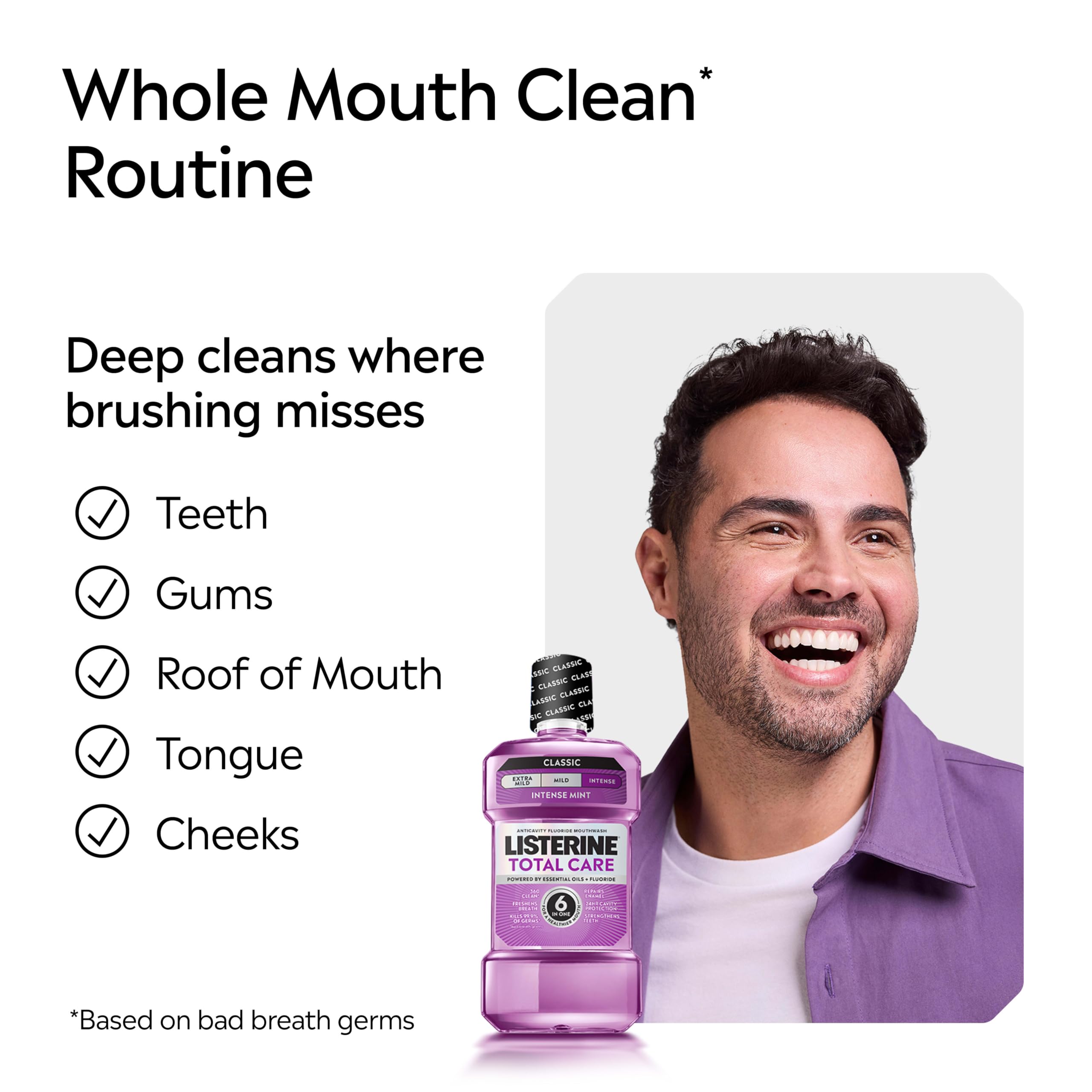 Listerine Total Care Anticavity Mouthwash, świeża mięta, 1 liter by Listerine