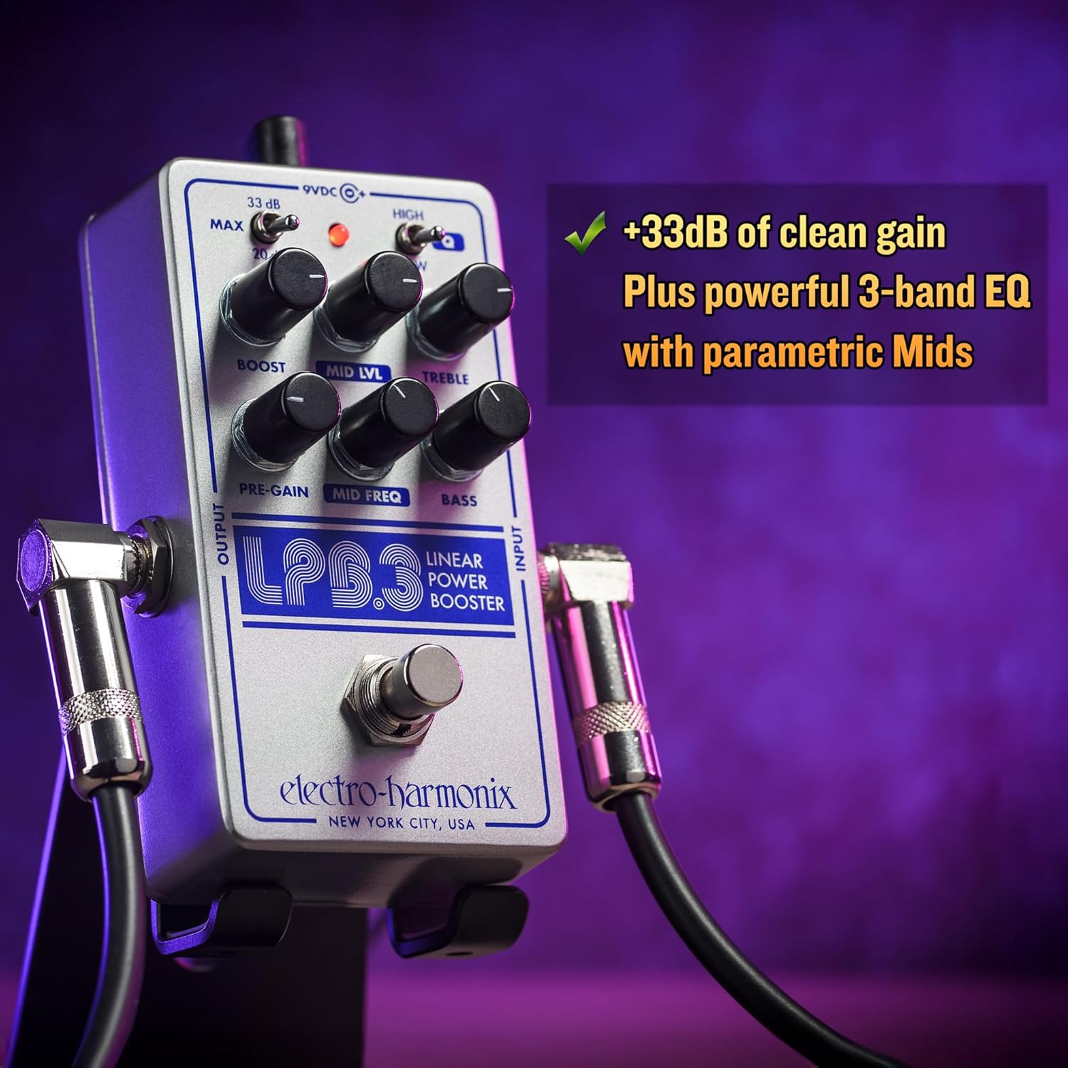 Electro-Harmonix LPB-3 Linear Power Booster & EQ Pedal