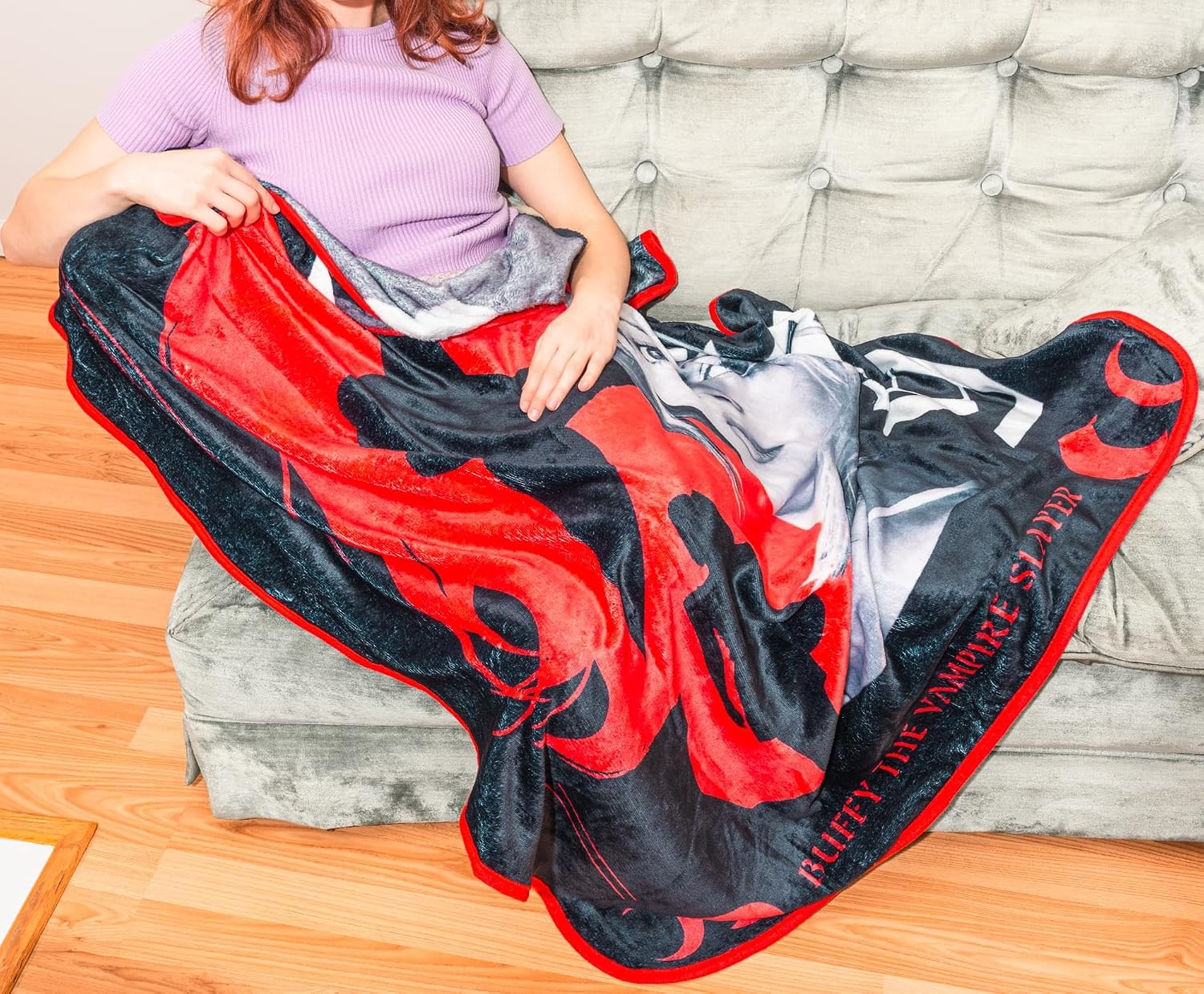 Buffy The Vampire Slayer Fleece Throw Blanket for Sofa, Bed | 45 x 60 Inches