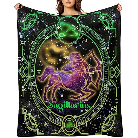 Kaydems Sagittarius Blanket Sagittarius Constellation Blanket Lightweight Zodiac Gifts for Womens Mens 60