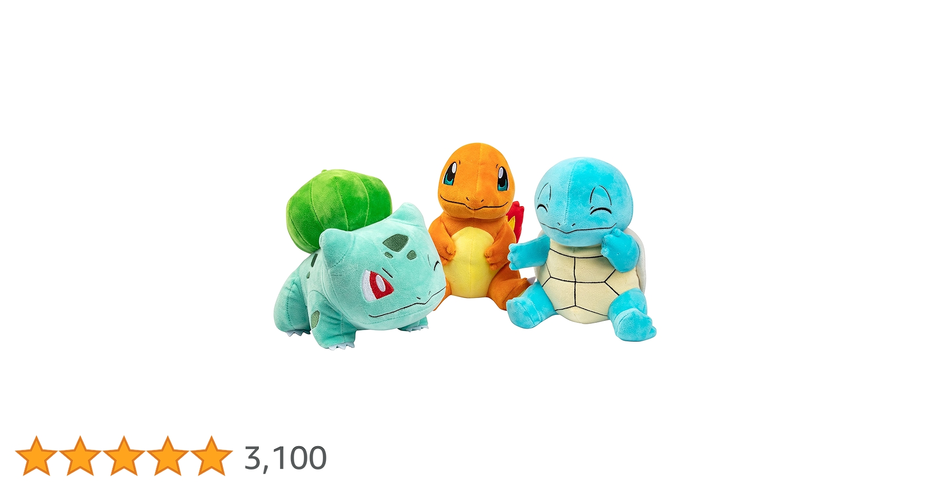 Amazon.co.jp: ポケモン 8インチ プラシ天スターター 3パック ヒトカゲ