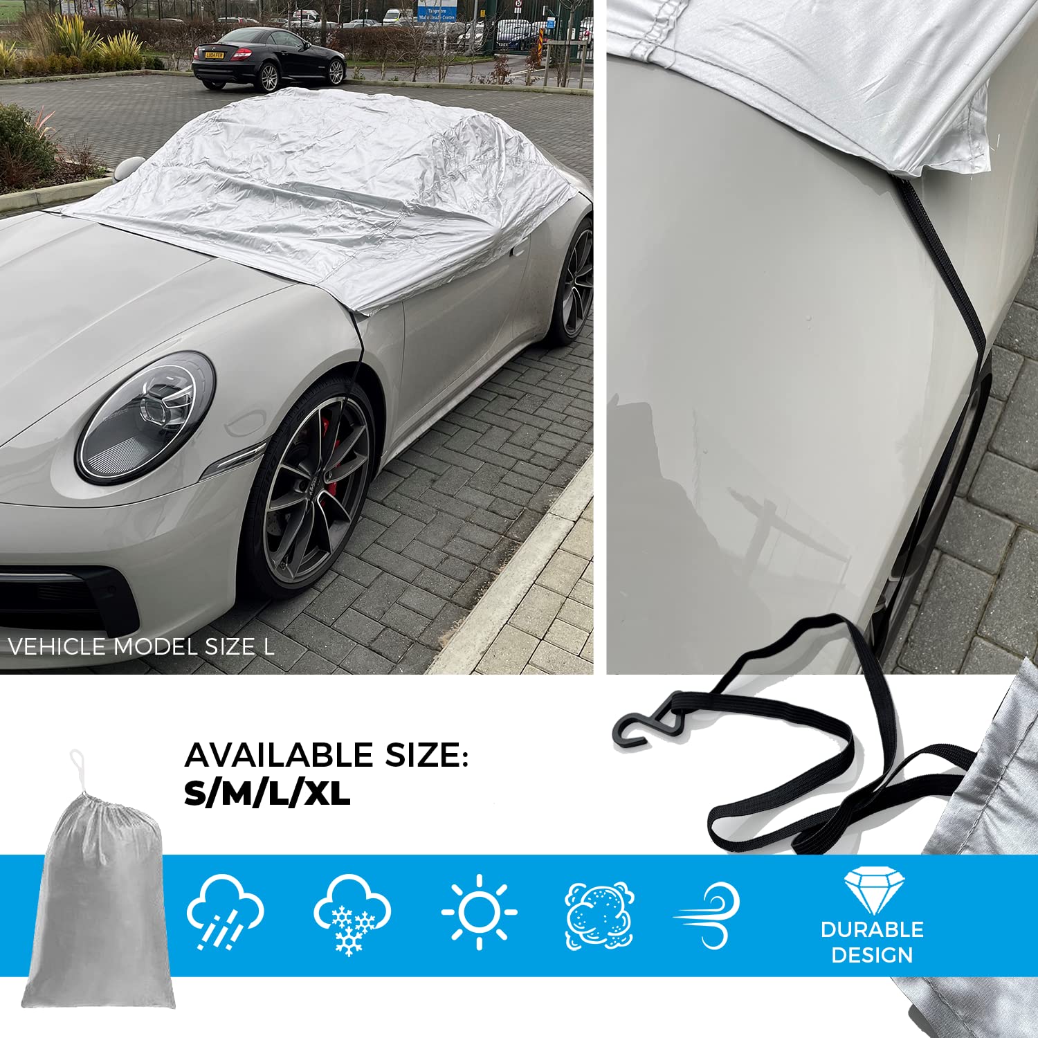 Simply TCC Superiore Cappa Auto, S, 230 x 150 x 50 cm