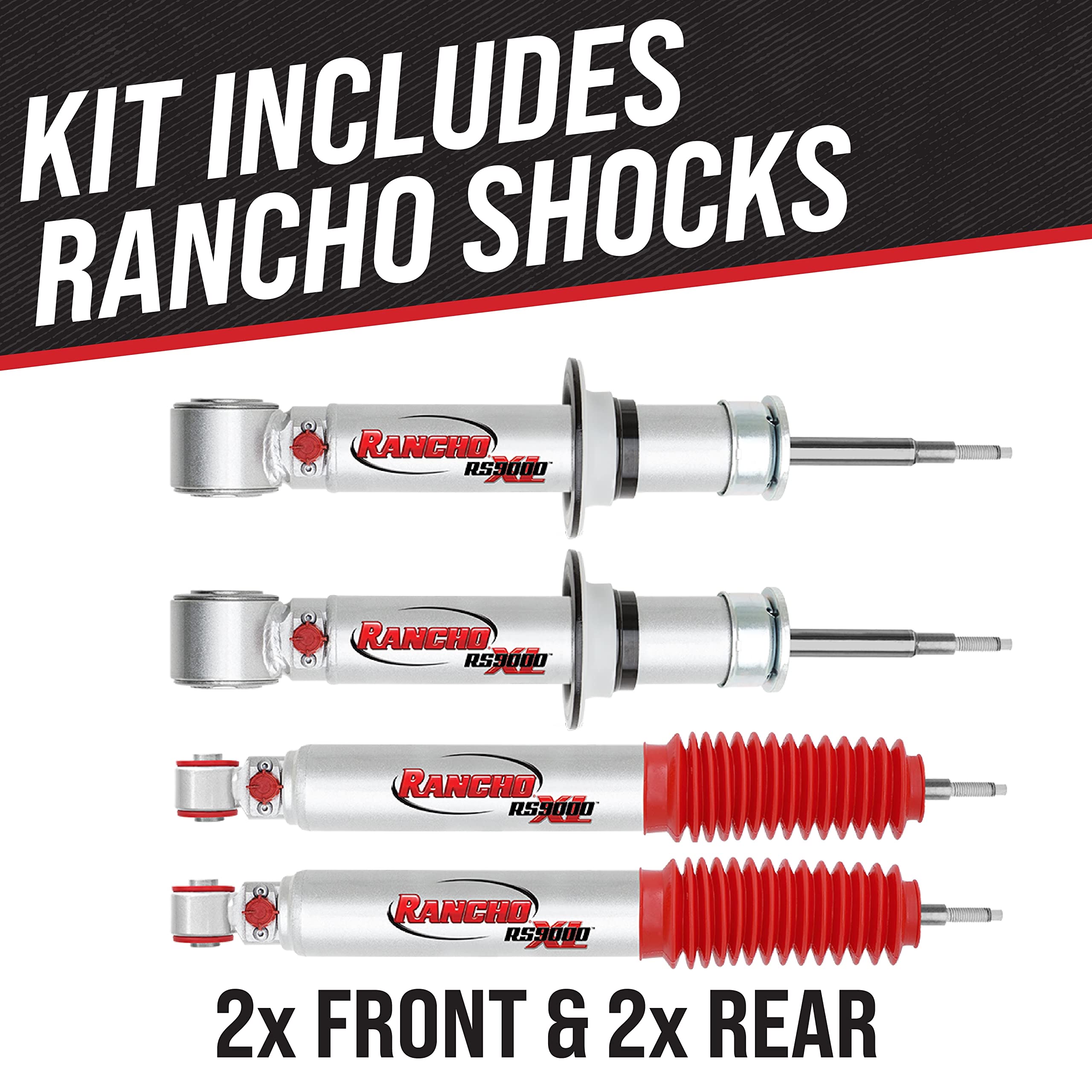 Amazon.com: Rancho RS999777 RS999305 Set of Front and Rear