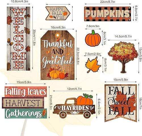 Miniatura 4 de 29 piezas de decoración de tablón de anuncios de otoño para el hogar, dulce aula, calabazas de bienvenida, decoración de bordes de Acción de
