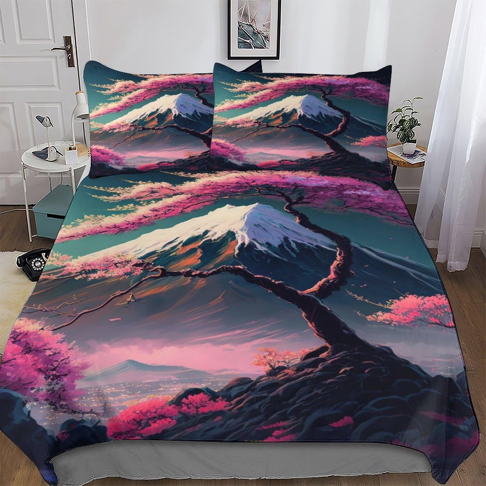 Housse de couette style japonais pour transformer votre chambre en suite zen king size