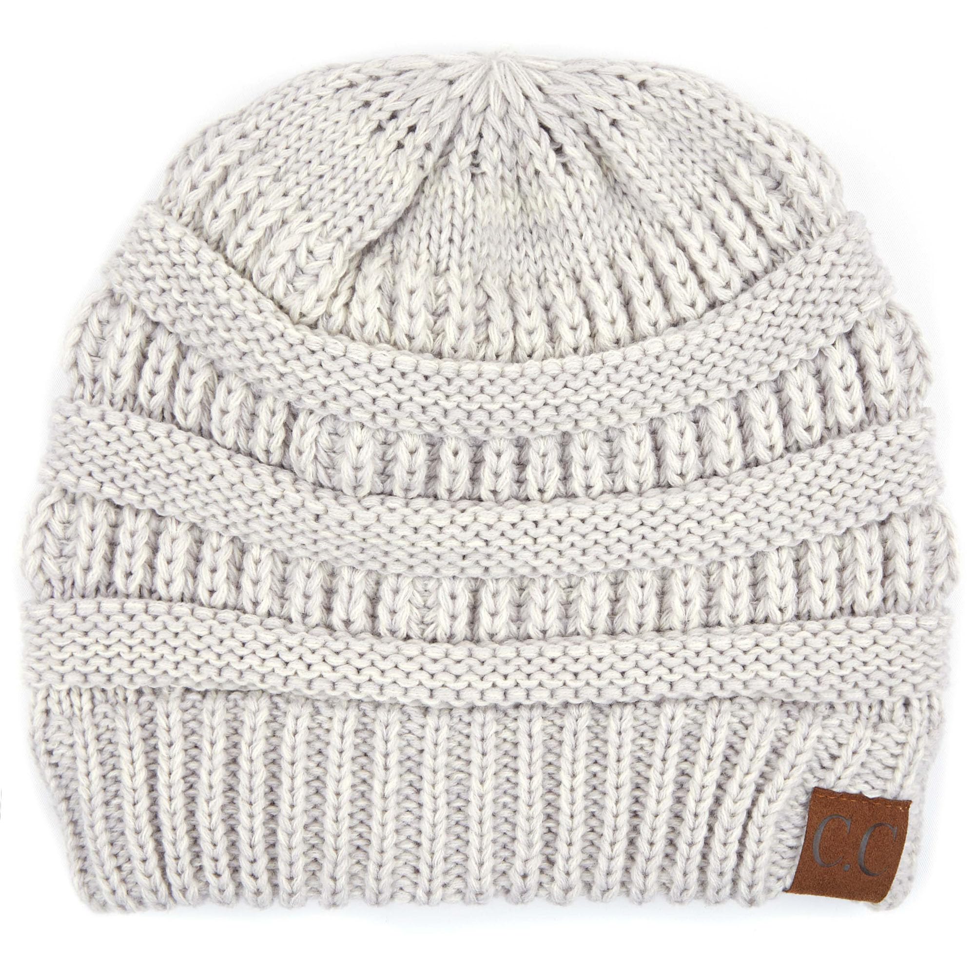 C.C Trendy Warm Chunky Soft Stretch Cable Knit Beanie Skully, Winter Mint, One Size — view 22