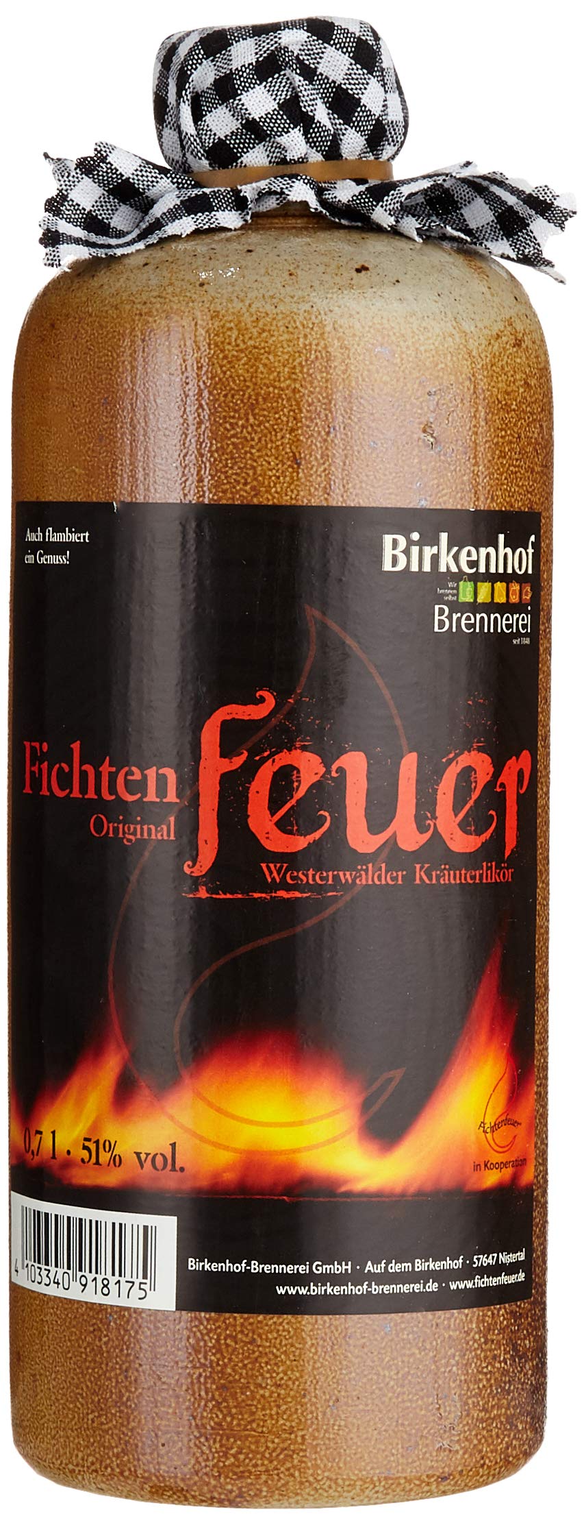 BIRKENHOF Brennerei | Westerwälder Fichtenfeuer | (1 x 0,7l ) - 51 % vol.