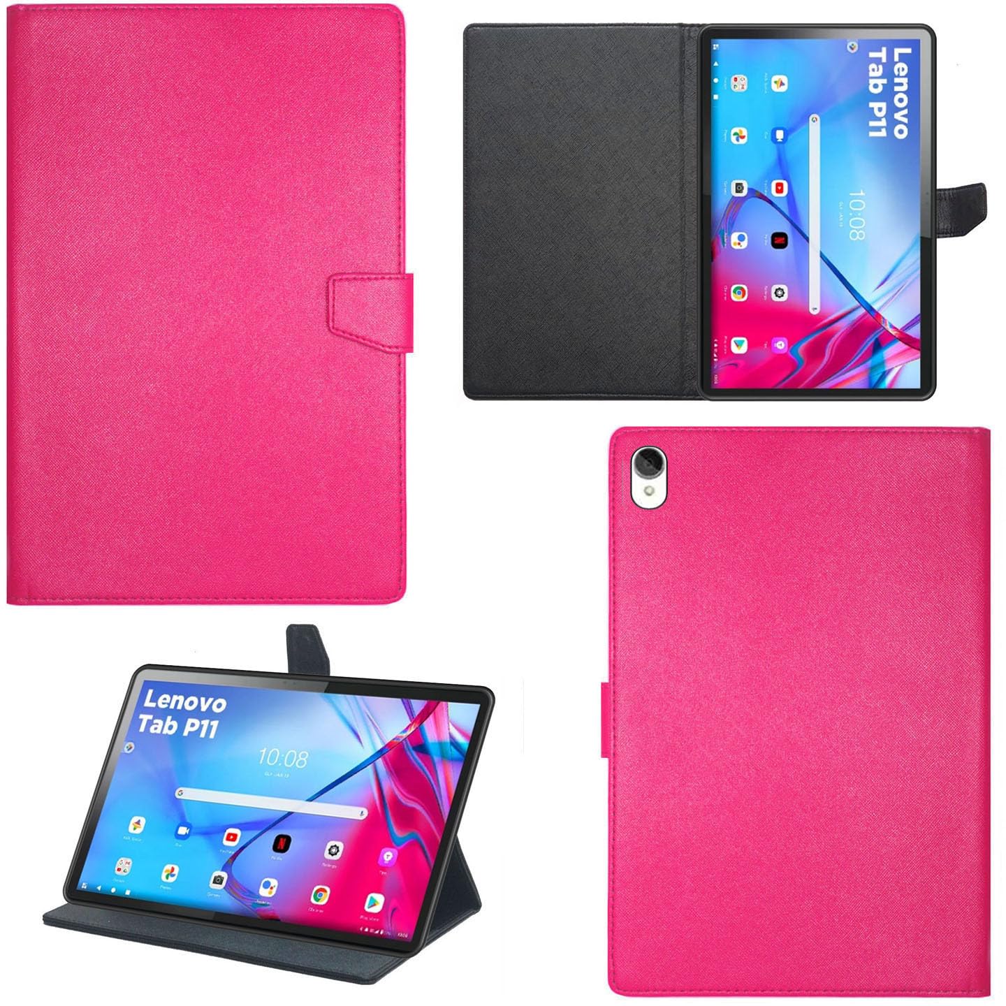 Zaoma PU Leather Folio Flip Case with Viewing Stand Protective Cover for Lenovo Tab P11 (Model TB-J606F / TB-J606L / TB-J606X) 11" inch Tablet - MER FLIP (LENP11_MERPINK) (B0C7846VXR) Amazon Price History, Amazon Price Tracker