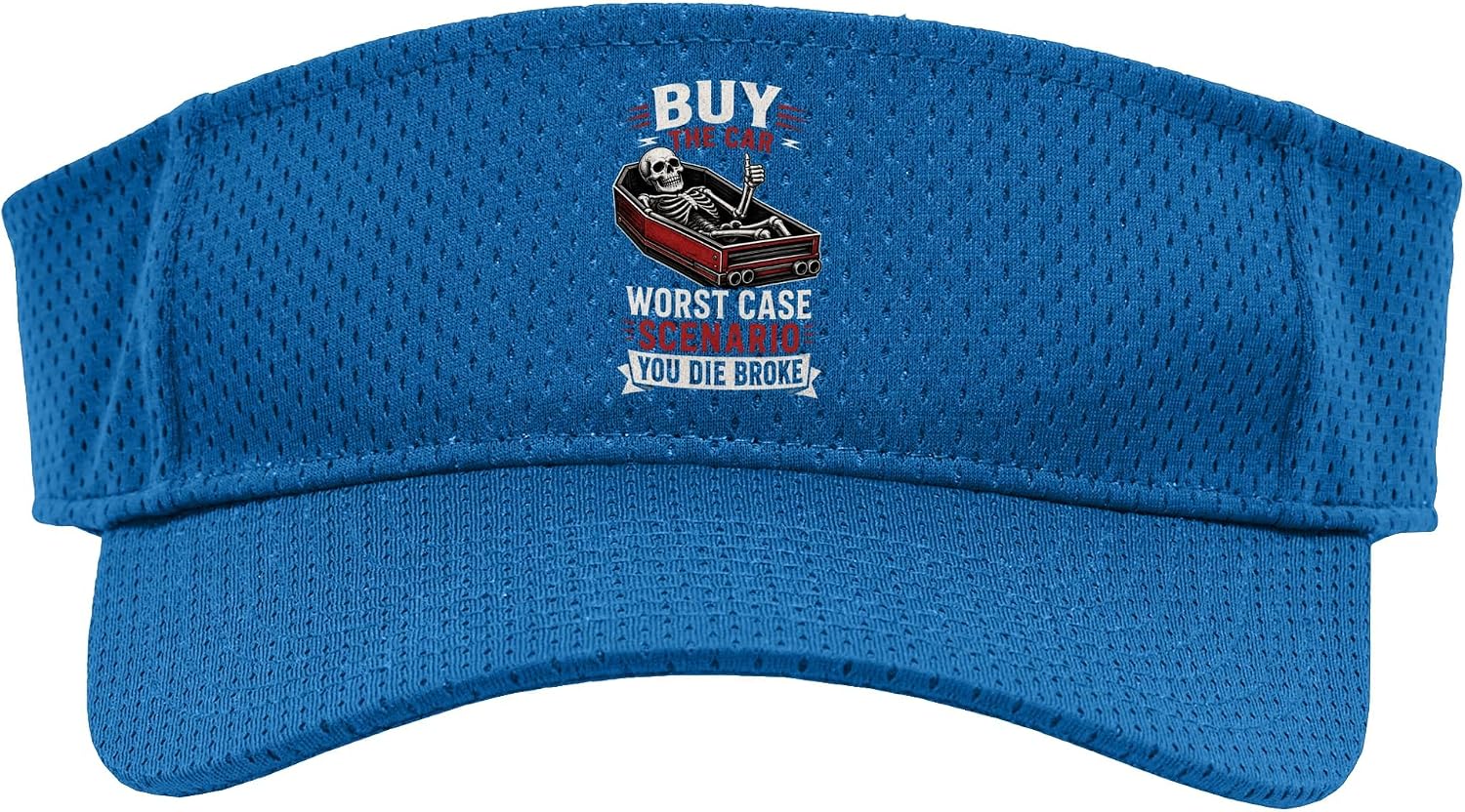 Buy THE CAR Worst CASE Scenario You DIE Broke Car Humor Sport Sun Visor