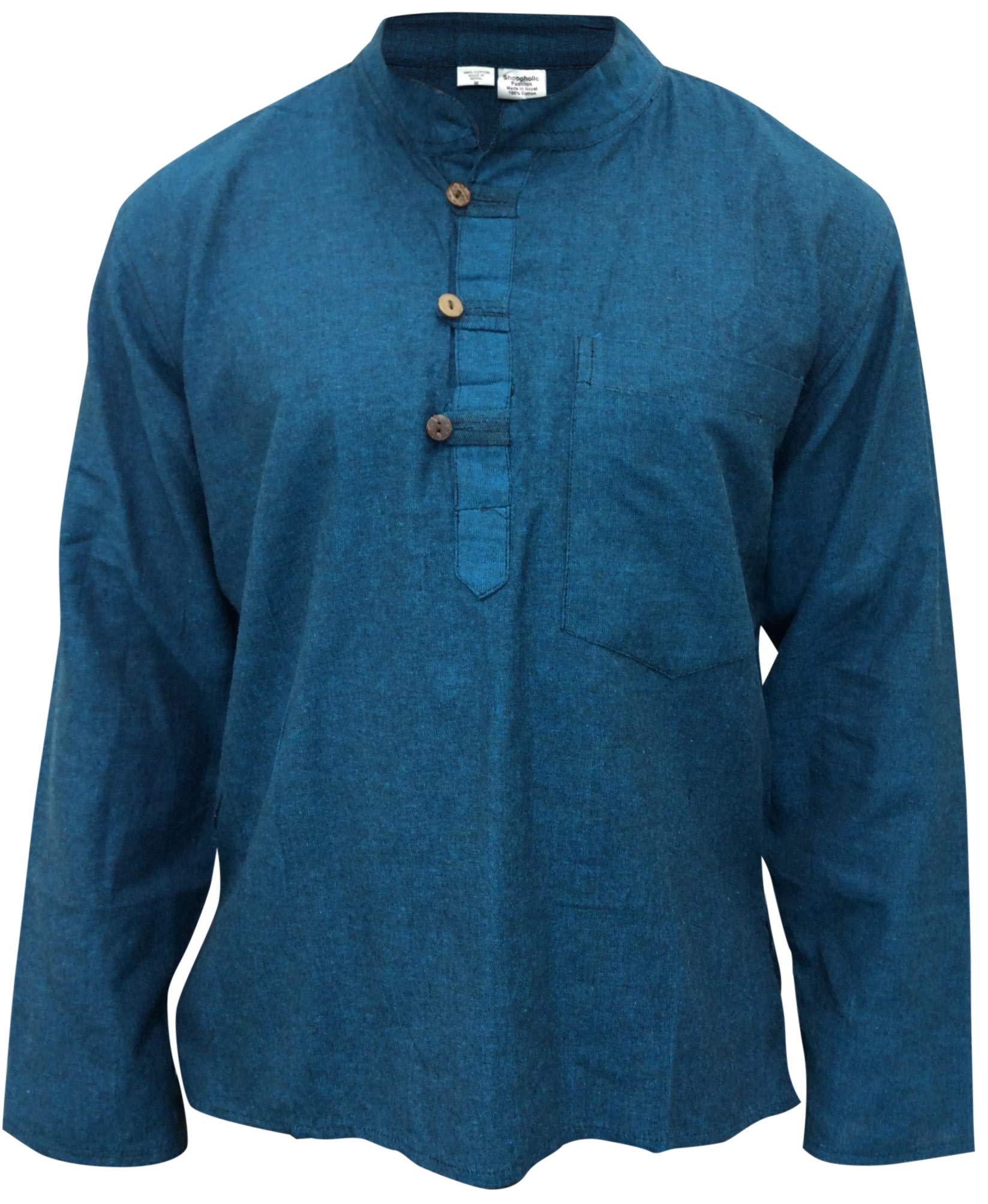SHOPOHOLIC FASHION Peso Ligero Festival Hippy Camisa de Abuelo