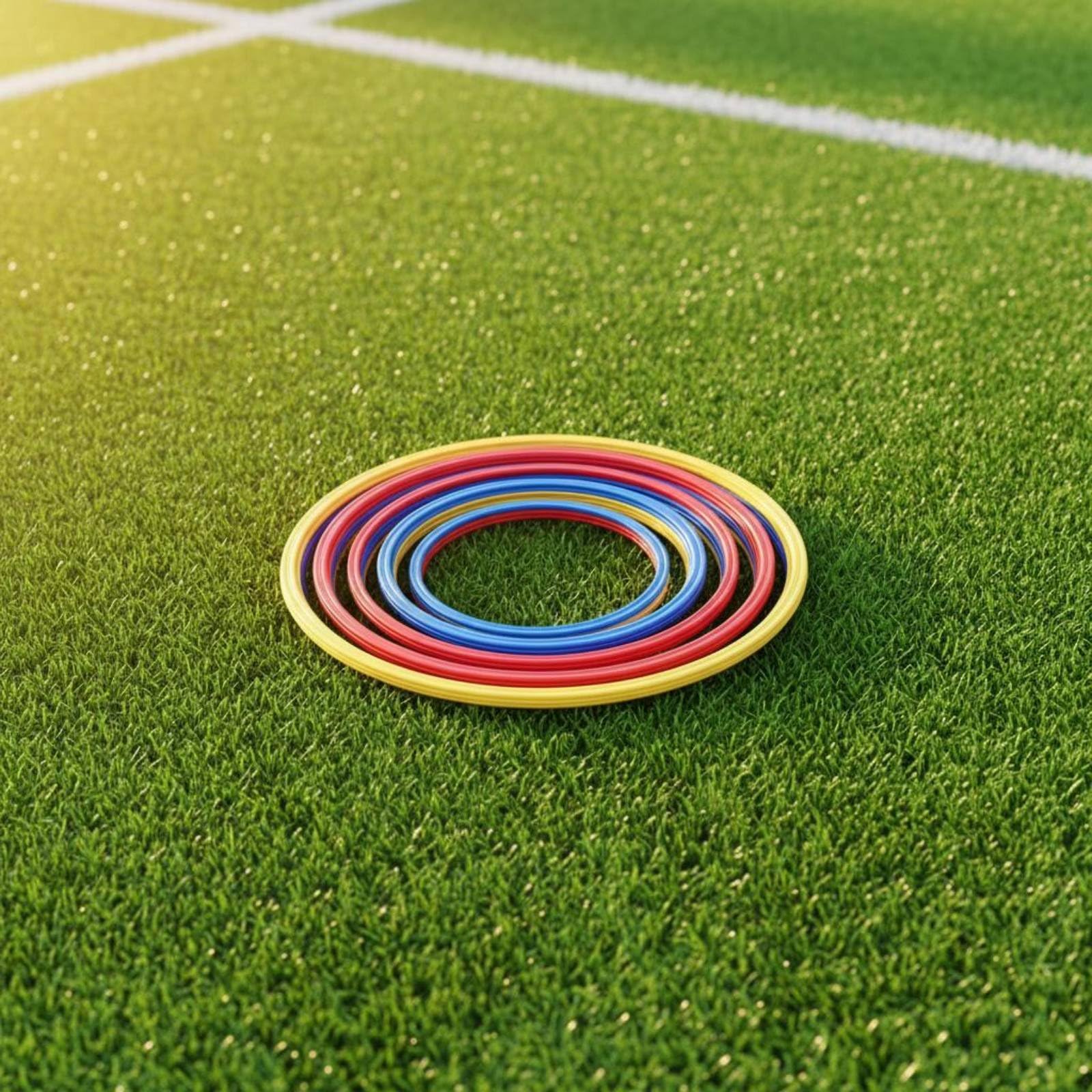 Anello Allenamento Calcio Cerchio Agilità Disco Coordinazione Cerchio velocità in PP Compatto E Robusto per Pratica del Passo E Controllo Adatto per