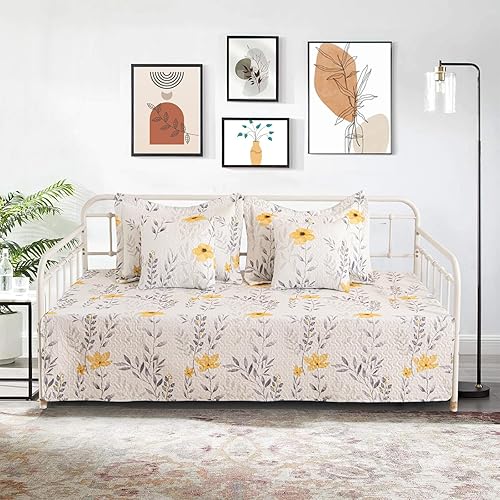 Miniatura 16 de Juego de Funda para Sofá Cama de 5 Piezas Juegos de Ropa de Cama para Sofá Cama Twin para Todas las Estaciones Edredón Ligero para Sofá Cama con