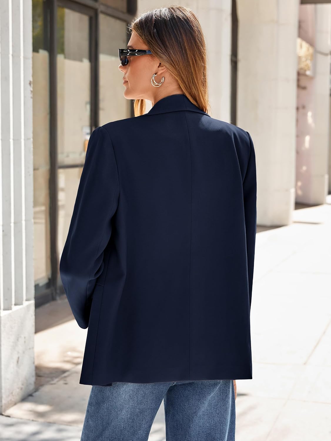 Simplee Womens Blazer Business Casual Office Work Suit Jackets with Pocket