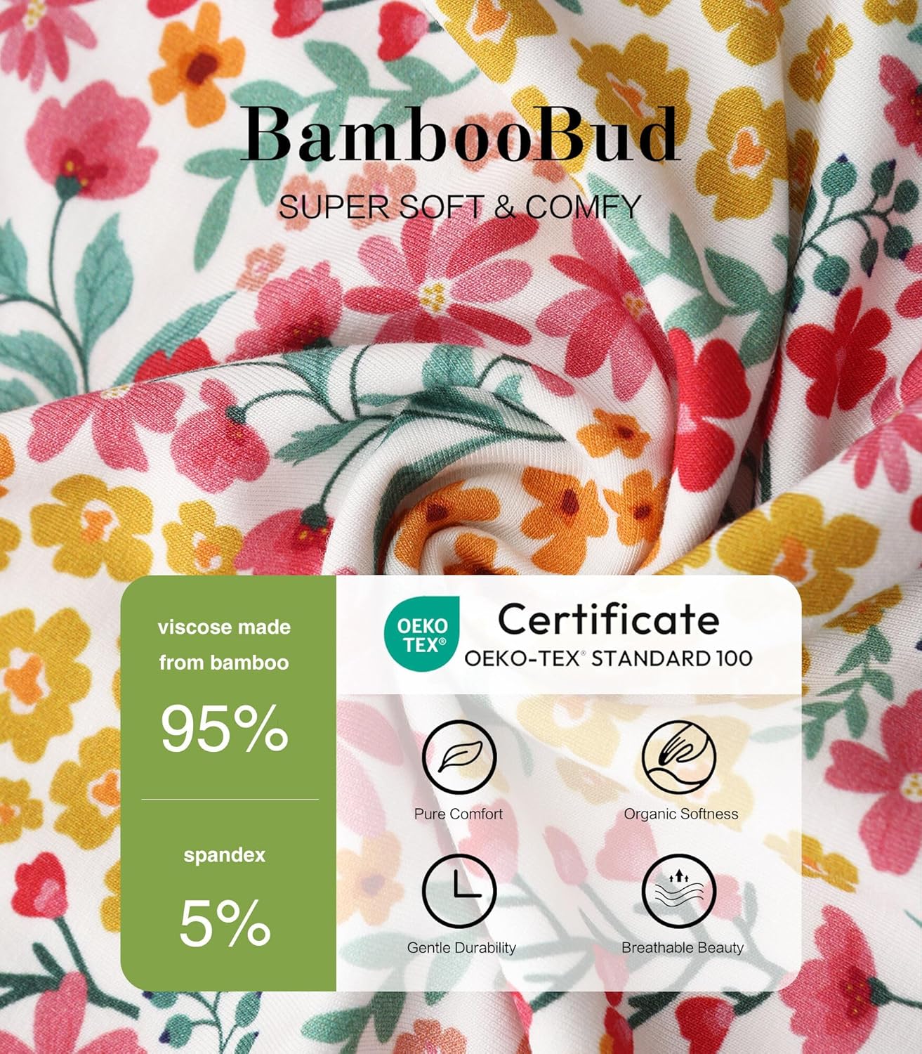 Baby Girls Rompers Soft Infant Toddler Zippered Footed Romper Newborn Viscose from Bamboo Pjs - Image 3