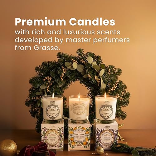 Miniatura 5 de Panier des Sens Rose Candle  Vertido a mano en Provenza, Francia  Velas perfumadas de larga duración de hasta 55 horas de tiempo de combustión  Vela