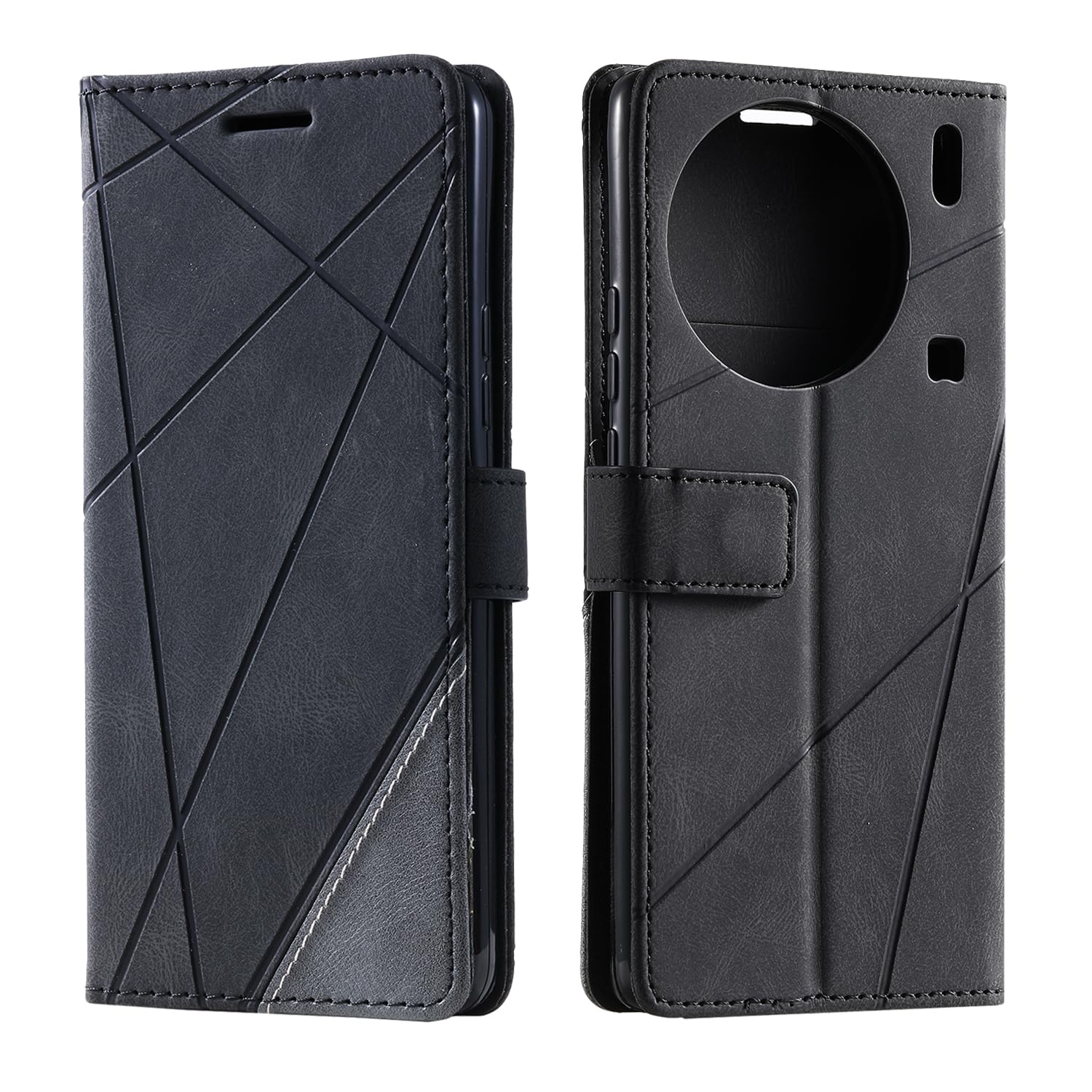 Vantime For Tecno Spark 20 Pro Plus PU Leather Wallet Case Card Holder Wave Point Pattern Flip Cover I354071609 - View #4