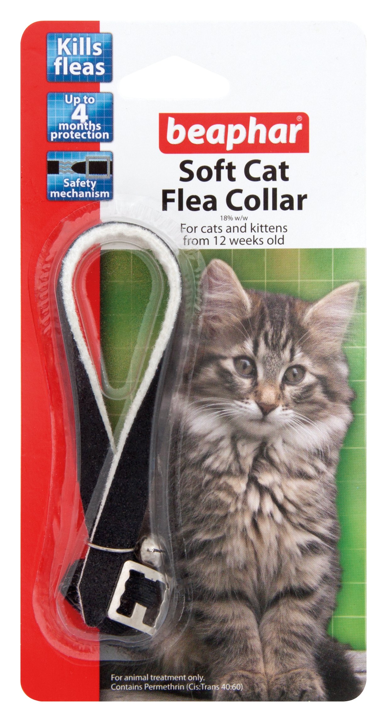 BeapharCat Flea Collar Black Glitter Valentina Valentti UK