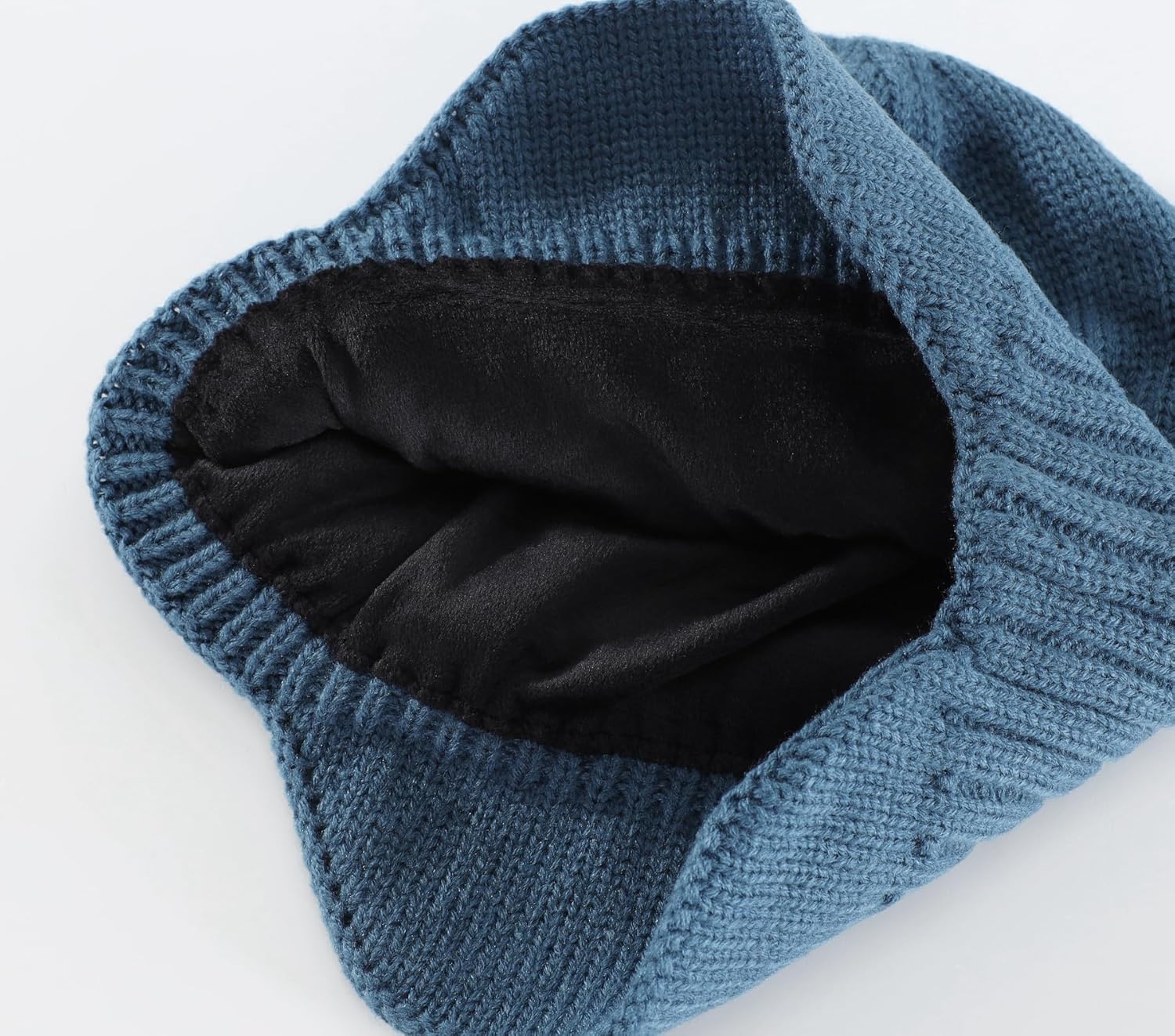 Home Prefer Mens Winter Hat Knit Earflap Hat Stocking Caps with Ears Beanie Hat - Image 3