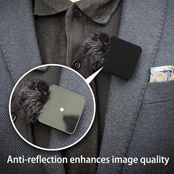 Silicone Protect Case for RODE Wireless GO I II Microphone, Mic Silicone Case Cover for RODE Wireless GO 1 & 2 Accessories Microphone System (Black)