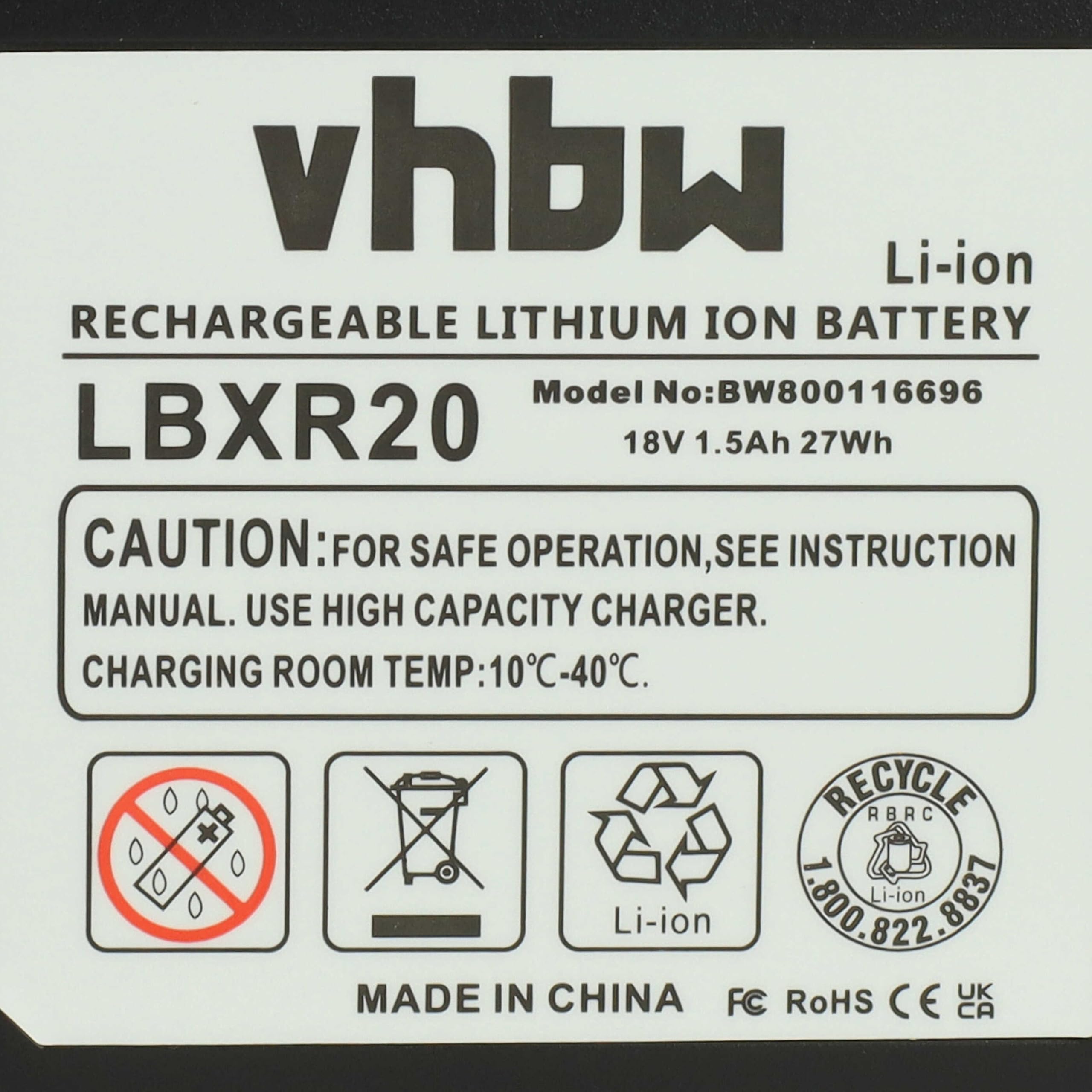 vhbw Batterie Compatible avec Black & Decker GLC1823