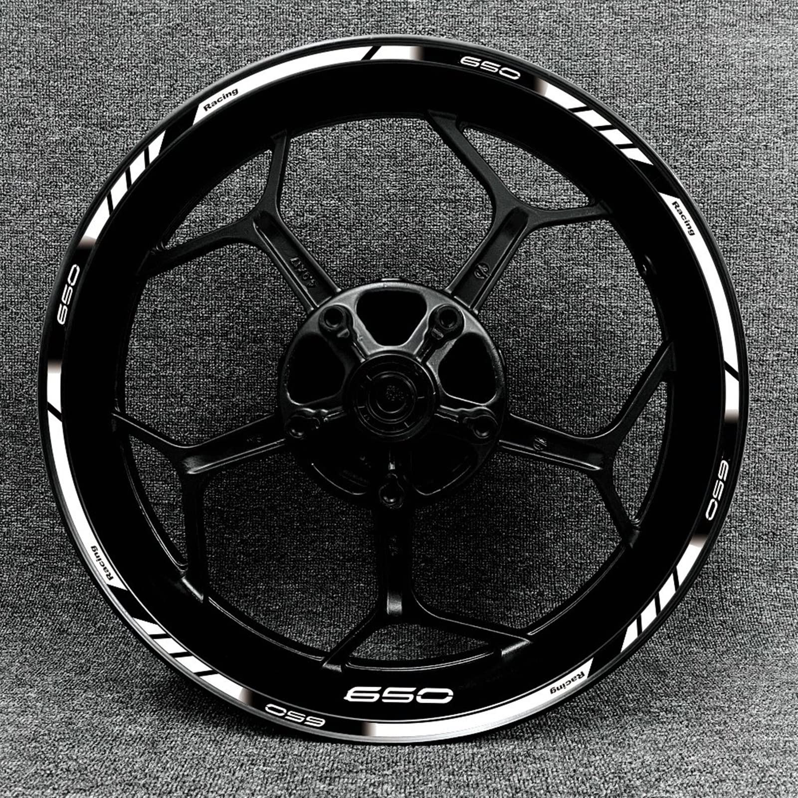 Decoration Wheel Hub for Kawasaki Z250 Z300 Z400 Z650 Motorcycle Wheel Hub Decal Protection Front and Rear Rim Reflective Sticker (Color : Z1)