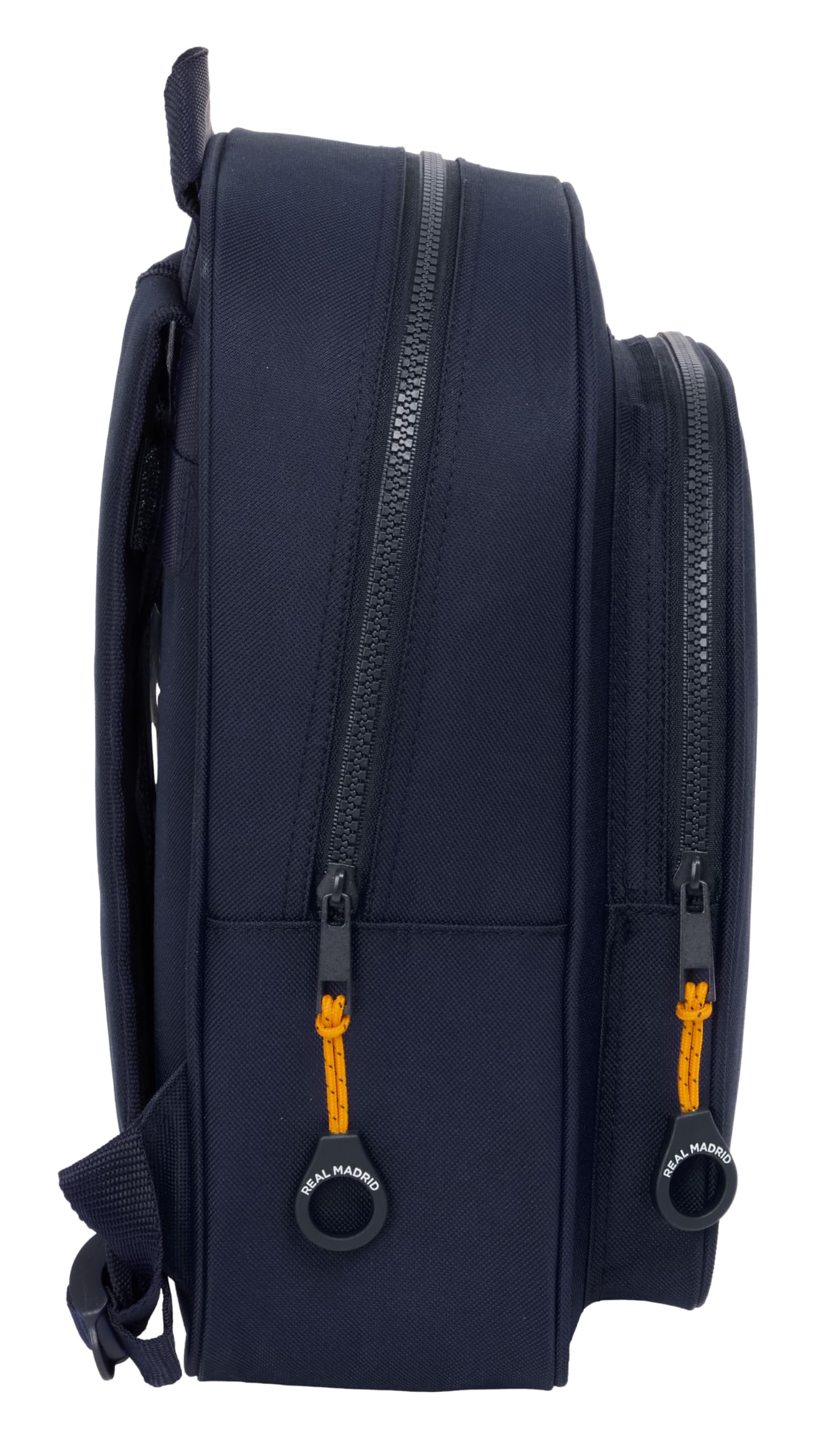 Safta REAL MADRID 2ª EQUIPACIÓN 24/25 - Mochila Escolar Infantil, Ideal para Niños de Diferentes Edades, Cómoda y Versátil, Calidad y Resistencia, 27x10x33 cm, Color Azul Marino