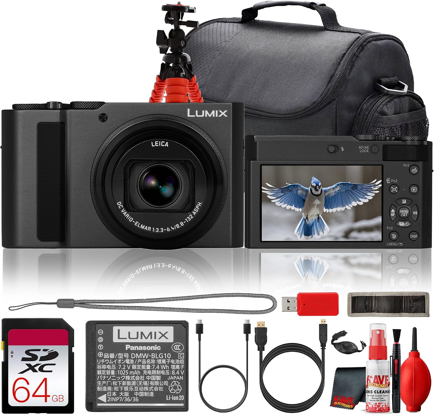 Panasonic LUMIX ZS300 Point & Shoot Digital Camera Bundle