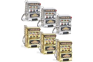 Mini Casino Slot Machine Keychains Set: Memorable Las Vegas Souvenirs