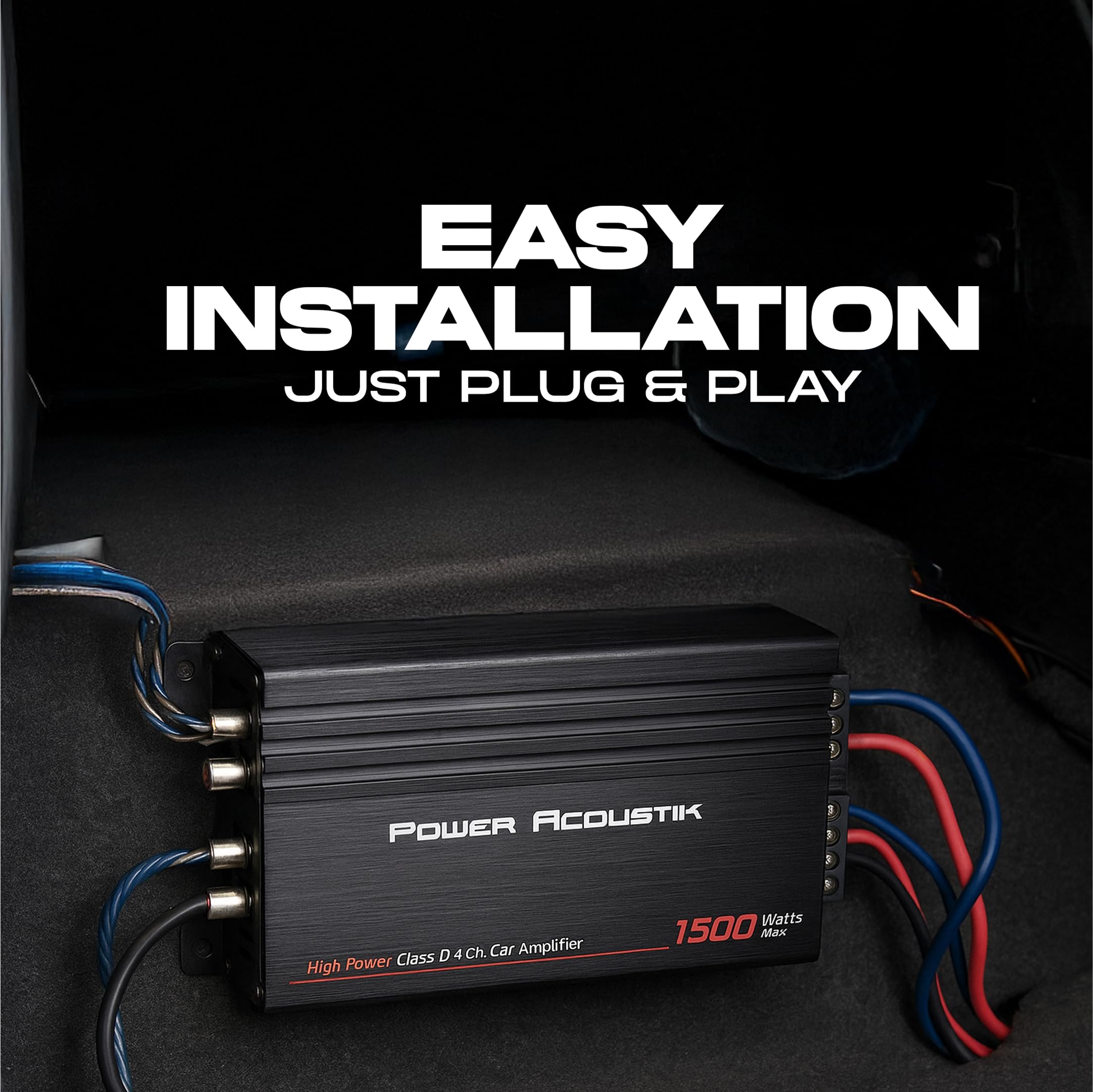 Amazon.co.jp: Power Acoustik 4チャンネルカーアンプ – 最大1500W