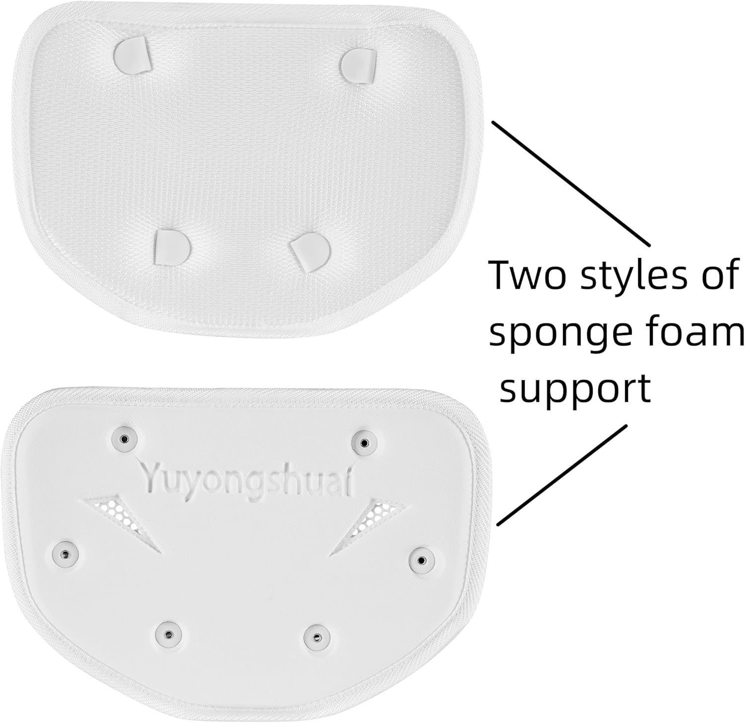 2Pcs Football Back Plate, Football Low Back Pad, Professional Rear Protector Lower Back Pads Large and Small