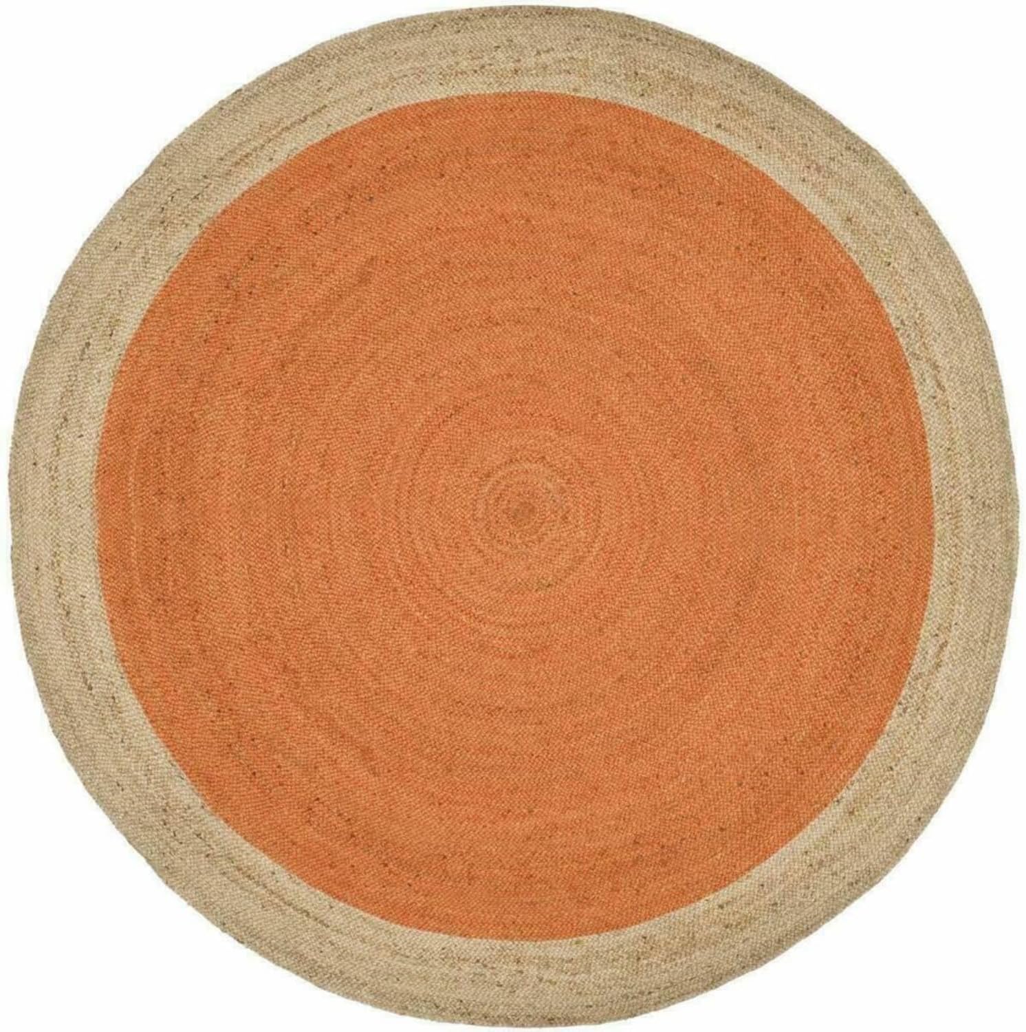 Amazon.com: Jaipur Art And Craft Natural and Braided Area Rug Orange ...