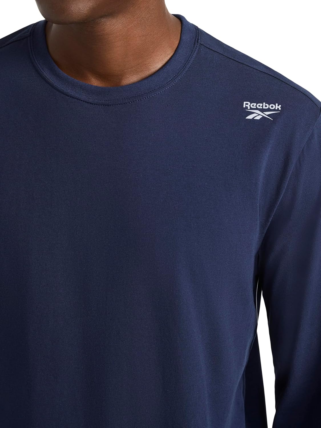 Mens Volt Long Sleeve Crewneck T-Shirt, Standard Fit, Lightweight Cotton-Poly Jersey Fabric - Image 4