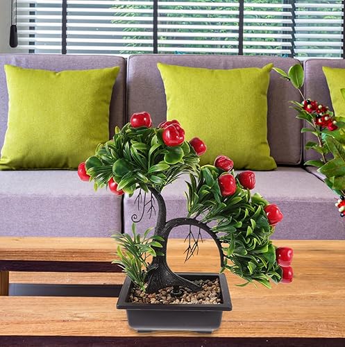 Miniatura 3 de GANAZONO Flores falsas, bonsái, decoración del hogar, plantas de interior, plantas falsas, plantas de casa, decoración verde, adornos de plantas