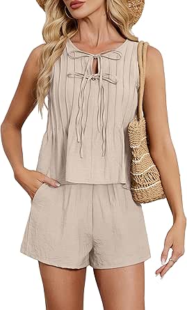 Amazon: Blooming Jelly Womens Two Piece Sets Pleated Vacation
