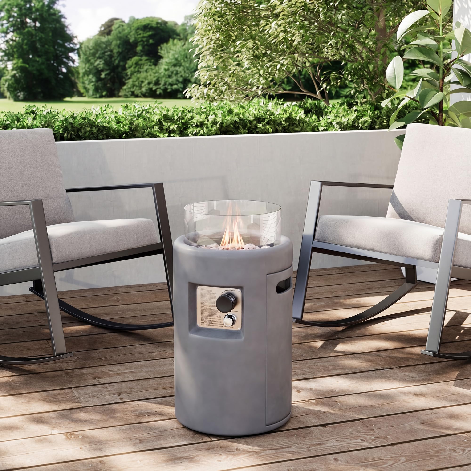 Amazon.com : SUNBURY Outdoor Gas Fire Column, 40,000 BTU Propane
