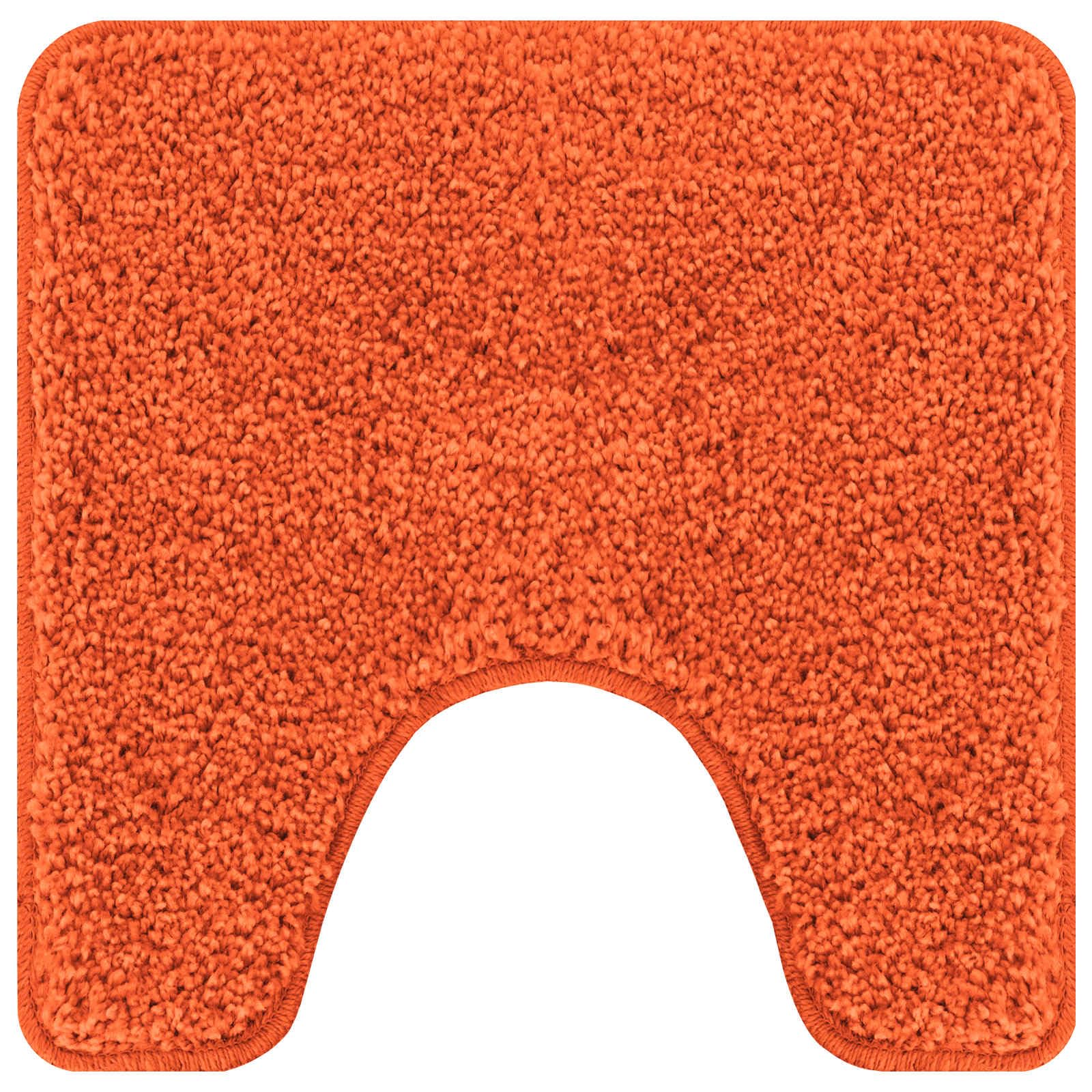 Lot de 3 tapis de bain antidérapants en polypropylène - Orange