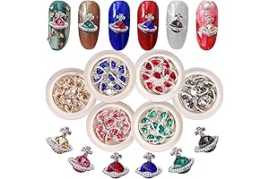 60-Piece Planet Nail Charms Celestial Nail Art Oasis