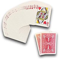 Vista 1 de Ted's Sterling Magic Kit de truco de bicicleta unidireccional con 52 tarjetas idénticas, corazones de espalda roja (Queen)