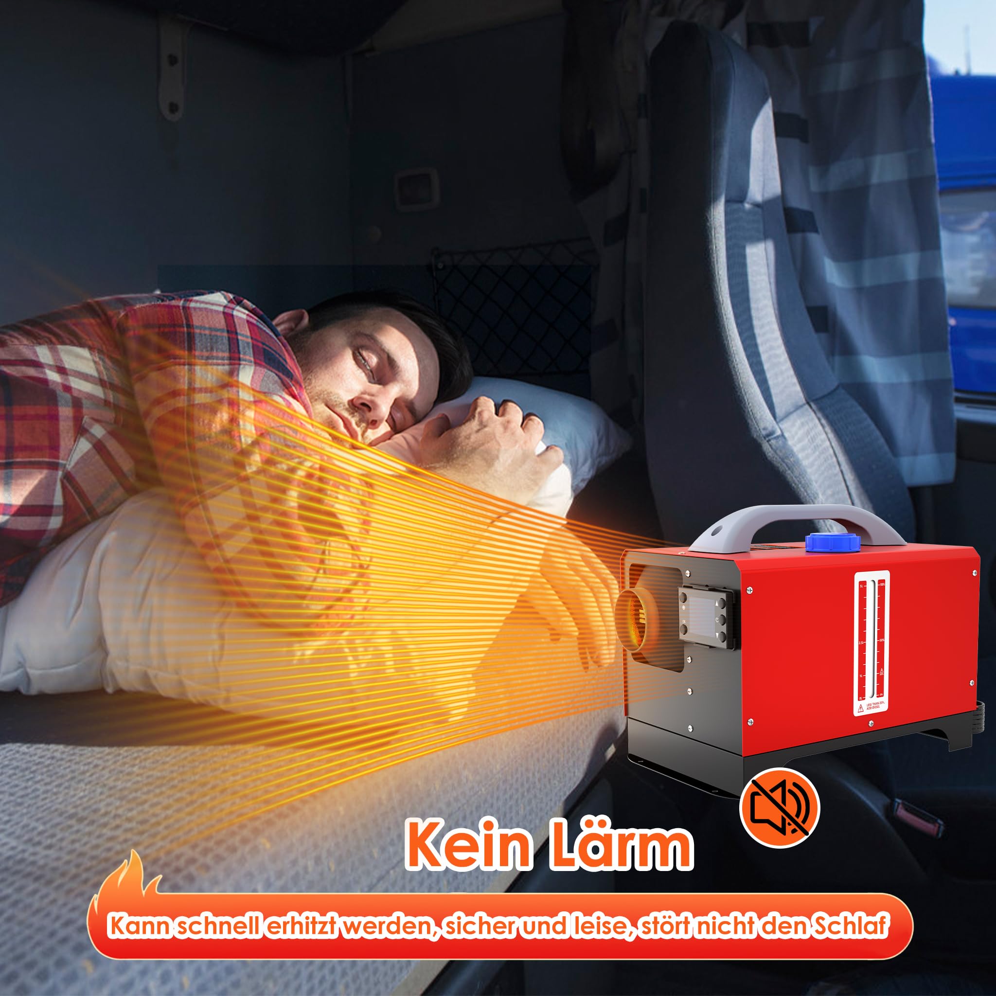 ACXIN Riscaldatore diesel da 12 V, 8 KW, per campeggio, giardino, terrazza, portatile, con telecomando, monitor LCD, a risparmio energetico, per esterni, per tenda, roulotte