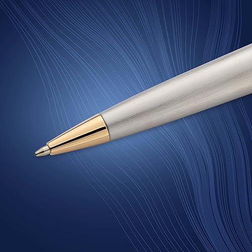 Vista 4 de Bolígrafo lacado negro Waterman Expert con oro, – Bolígrafo con tinta azul (s0951700), dorado (Stainless Steel and Gold)