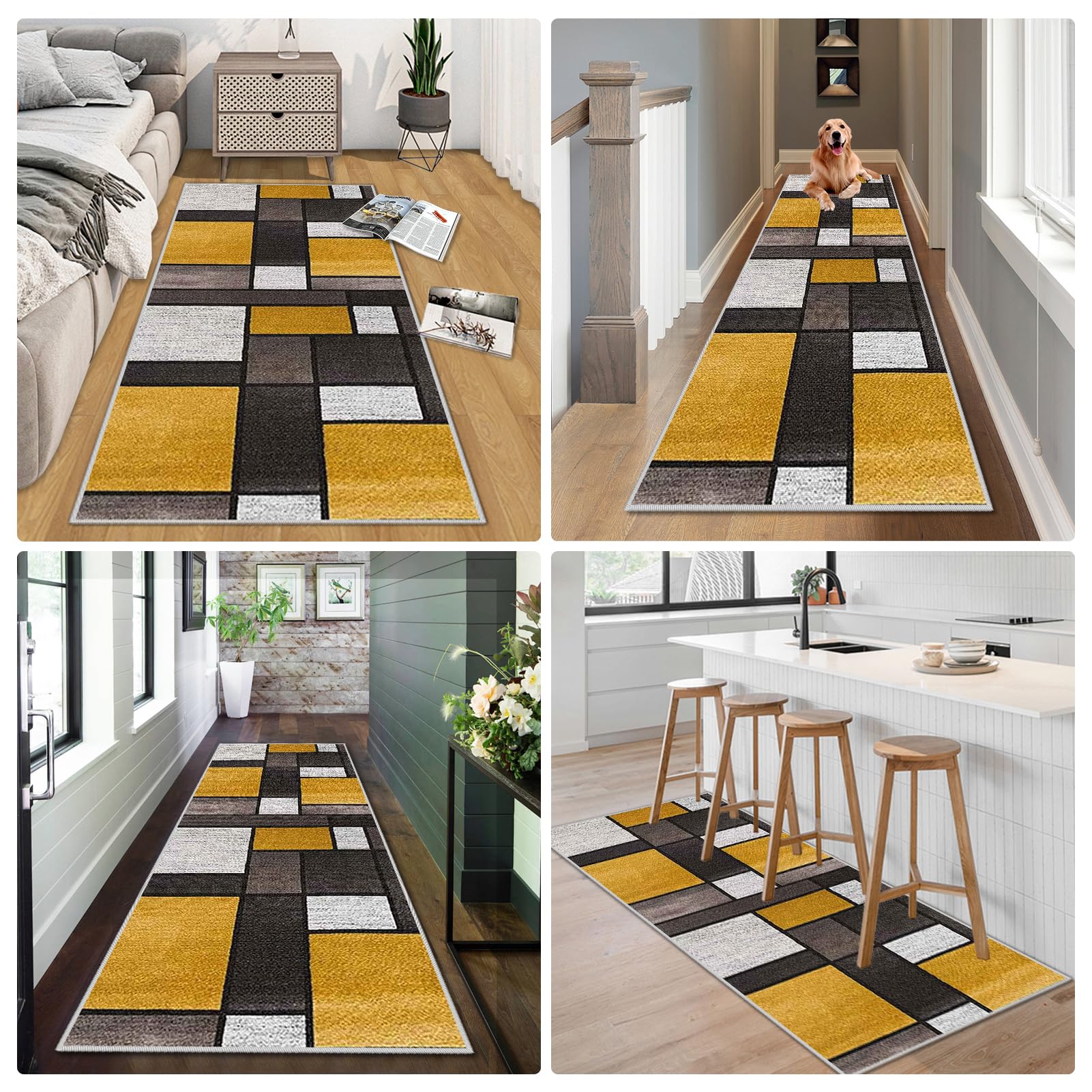 Tappeto Passatoia Corridoio Antiscivolo per Cucina 50 x 230 cm