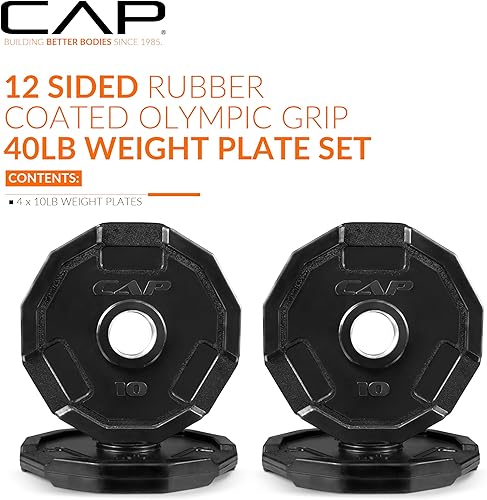 Miniatura 87 de CAP Barbell Placa de peso olímpica de 2 pulgadas Múltiples opciones