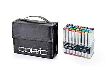 Amazon.com : Copic Sketch Alcohol Markers 36pc Set & Empty