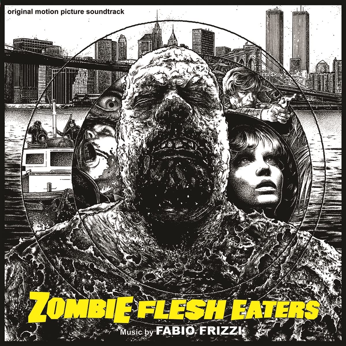 FRIZZI, Fabio - Zombie Flesh Eaters (Soundtrack) - pink in black vinyl LP