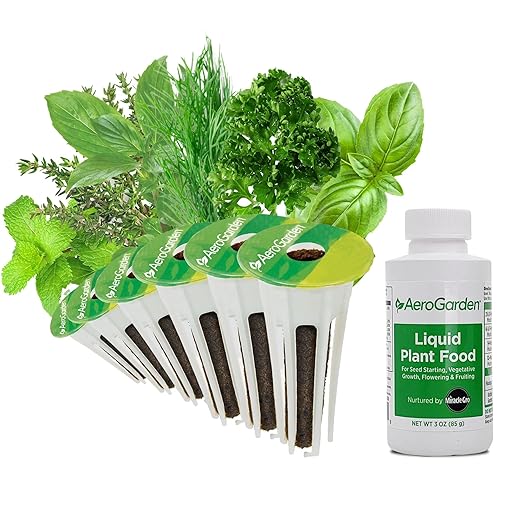AeroGarden Gourmet Herb Seed Pod Kit - Herb Seeds for AeroGarden Indoor Garden, 6-Pod