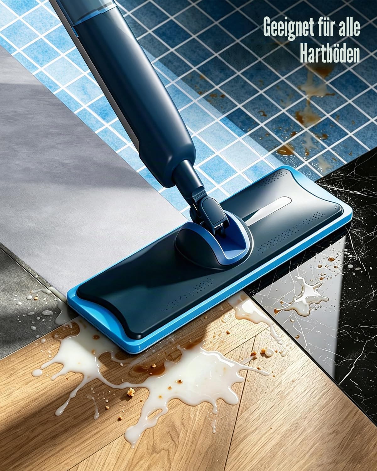Chuancheng 4er-Pack Reinigungspad für Philips OneUp 3000/5000 Serie, waschbare Wischmopp-Pads für empfindliche Hartböden, absorbiert schmutziges Wasser, gibt frisches Wasser frei, wiederverwendbar bis
