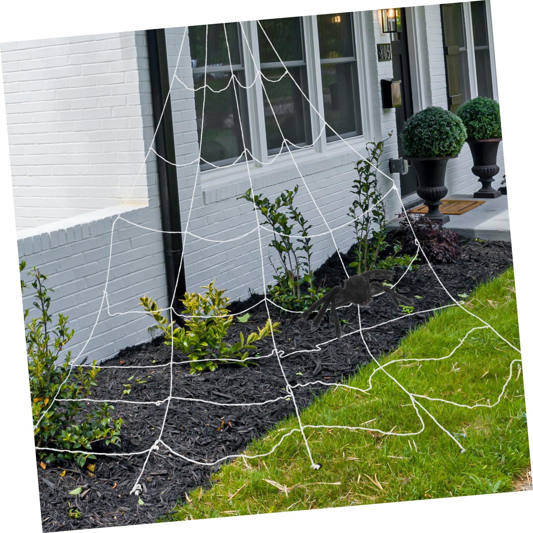 Hohopeti Unique Fake Cobwebs Outdoor Decor Spiderweb Ornament Lifelike Spider Webs for Halloween Parties