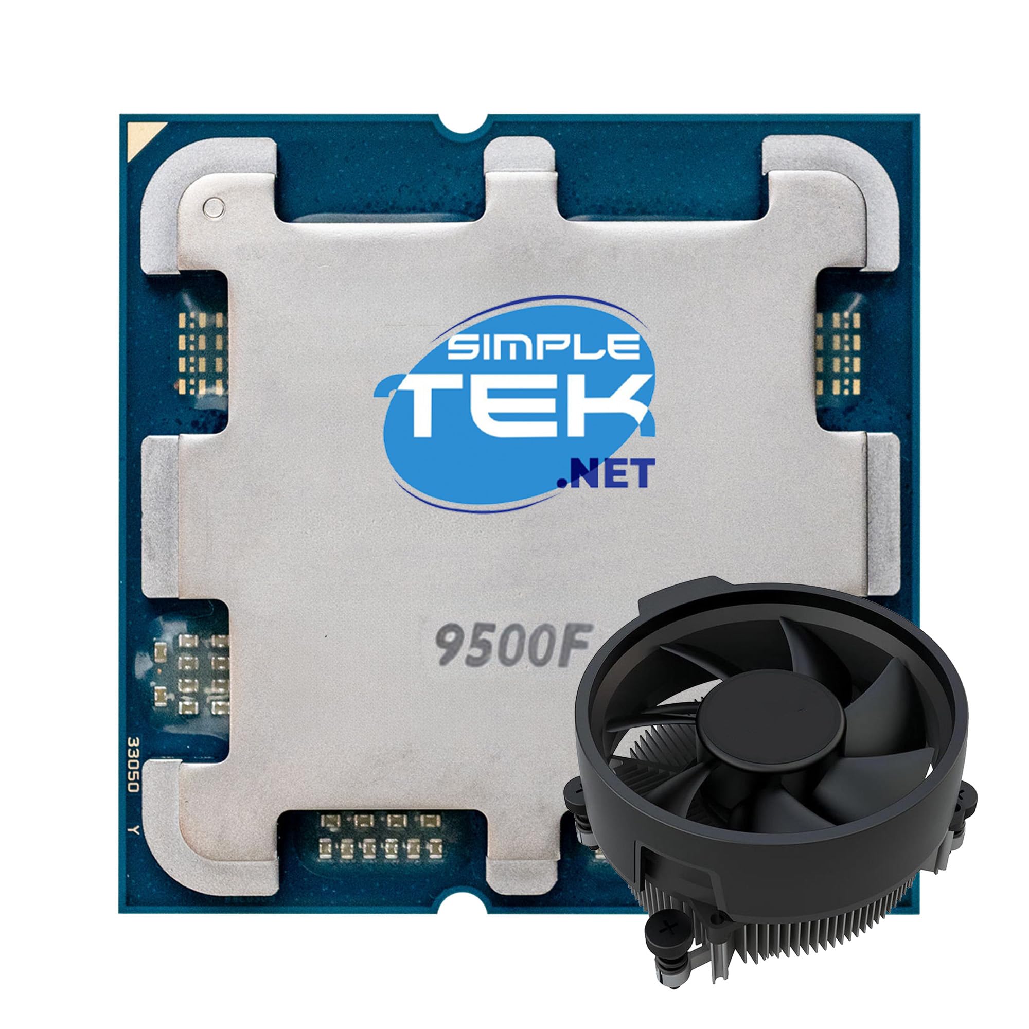 Procesador CPU 9500F AM5 de 6 núcleos y disipador de calor para ordenador 4