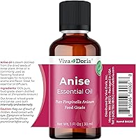 Vista 2 de Viva Doria Aceite esencial de anís, 100% puro, natural, aceite esencial de estrella de anís, no diluido, para aromaterapia Grado alimenticio, 30