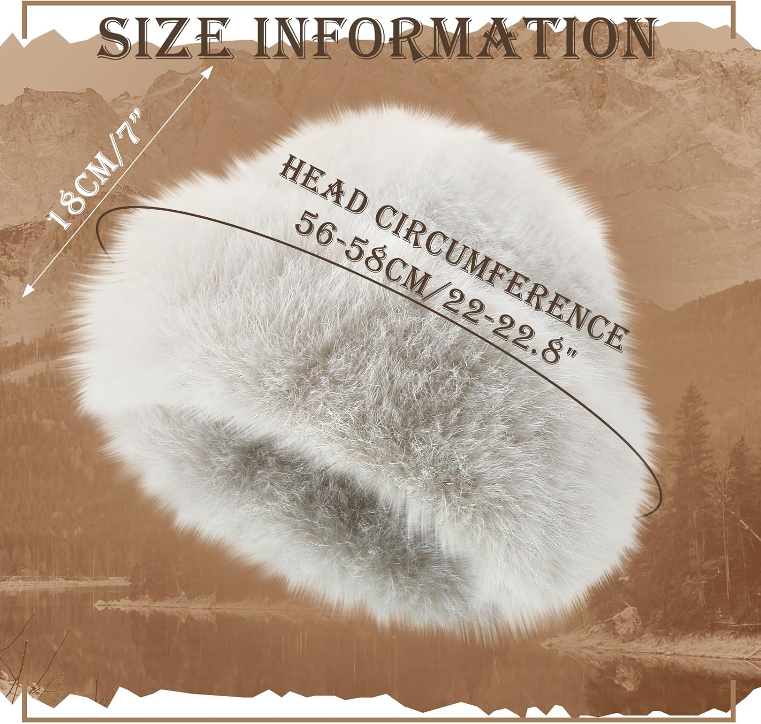 Patelai Women's Winter Faux Fur Bucket Hat Fisherman Fuzzy Bucket Hat Mongolian Fisherman Cap Beanie for Outdoor - Image 4